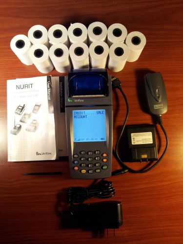 Nurit 8020 wireless gprs +  battery + charger + modem + 50 paper roll +stylus for sale