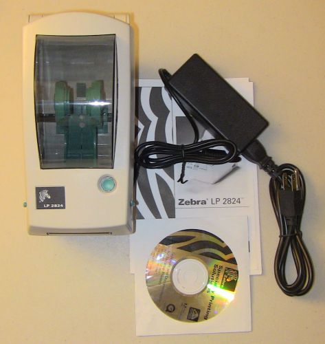 Zebra LP 2824 Direct Thermal Label Tag Printer - USB/Serial