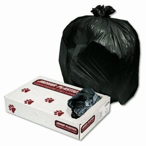 56 Gallon Black Garbage Bags, 43x47, 0.70mil, 100 Bags (JAG L4347H)