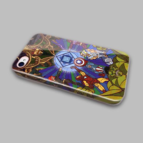 Art Stain Glass The Avanger Cover Case for Samsung, Iphone 4 4s 5 5s 5c 6 6plus