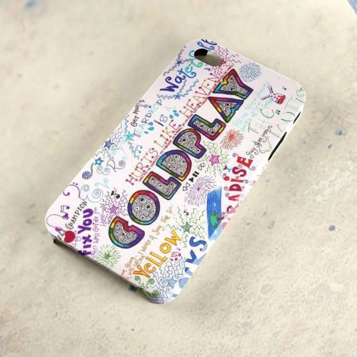 Coldplay Album Collage Quote A29 3D iPhone 4/5/6 Samsung Galaxy S3/S4/S5