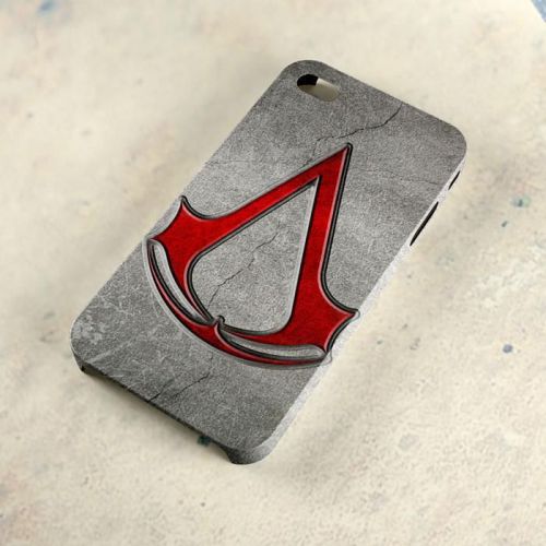 Assassin Creed Stone Gamming Logo A69 Case iPhone 4/5/6 Samsung Galaxy