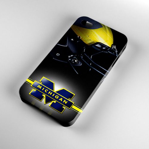 Michigan Wolverines Football Team Art iPhone 4/4S/5/5S/5C/6/6Plus Case 3D Cover