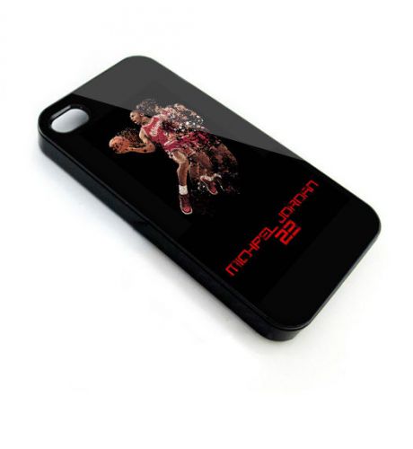 Michael Jordan Number 23 on iPhone 4/4s/5/5s/5c/6 Case Cover tg81
