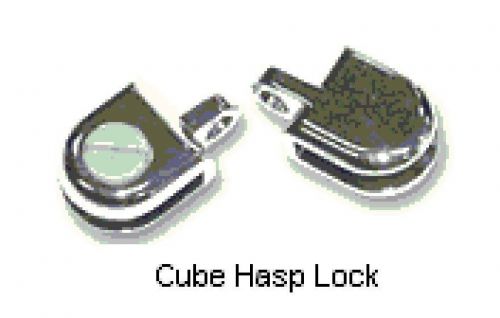 22 Cube Lock Cubby Clips For 3/16&#034; Glass Shelf Chrome Display (11 sets)