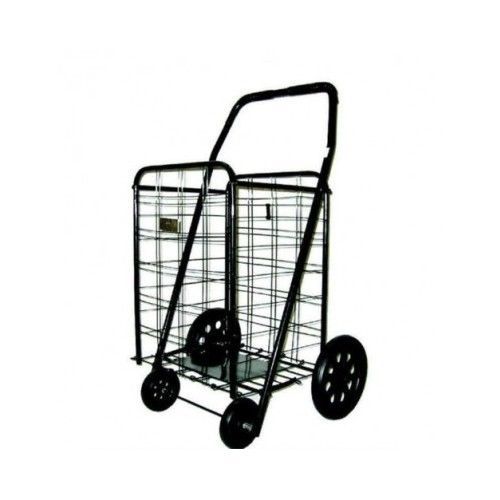 Shopping Cart Grocery Basket Laundry Heavy Duty Extra Large Folding Storage Easy