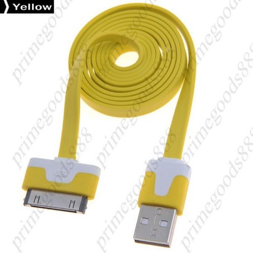 1m usb connector to dock charger data cable charging 3 free shipping yellow for sale