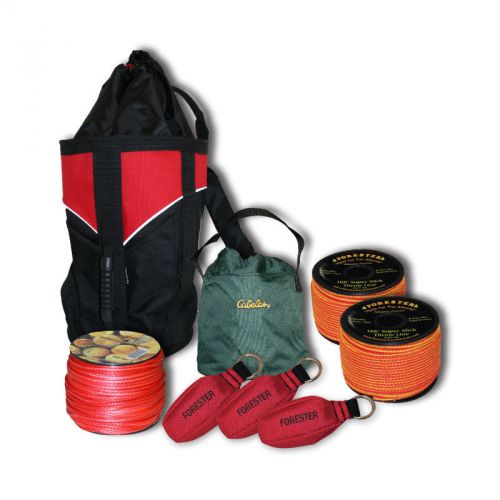 Tree climber ultimate rope bag, combo w/rope bag,carry bag,180 line,(2)166&#039; line for sale