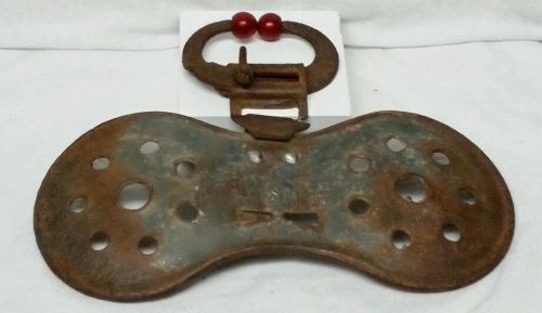 Antique early 1900&#039;s metal &#034;calf weaning device with nose clamps/ muzzle&#034; oddity for sale