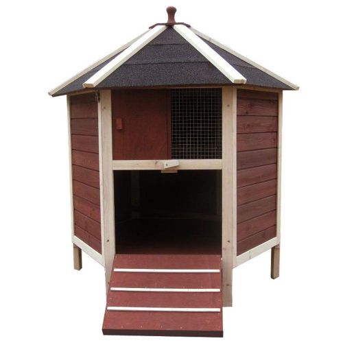 Tower poultry chicken hutch coop with ramp removable roof and hindged door new for sale