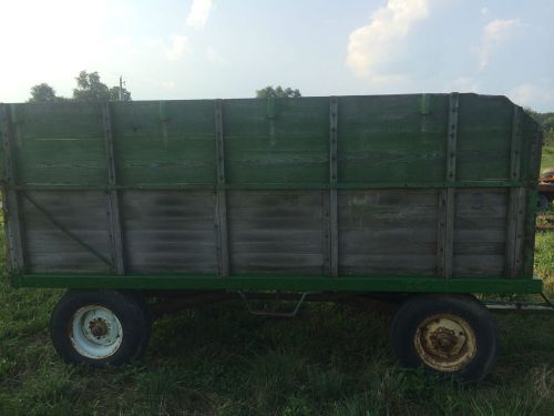 John deere hyd dump wagon flat bed wagon for tractor firewood grain feed for sale