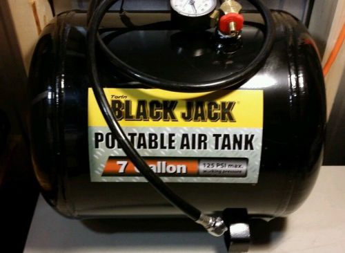 Torin Black Jack Portable 7 Gallon Air Inflator Tank Hose Pressure Gauge T88007W