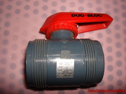 Asahi / america av valve duo-bloc 3/4&#034; pvc  - ball valve - 150 psi for sale