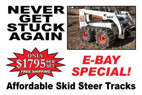Professional series skid steer tracks 10&#034; or 12&#034; w/ free shipping for sale