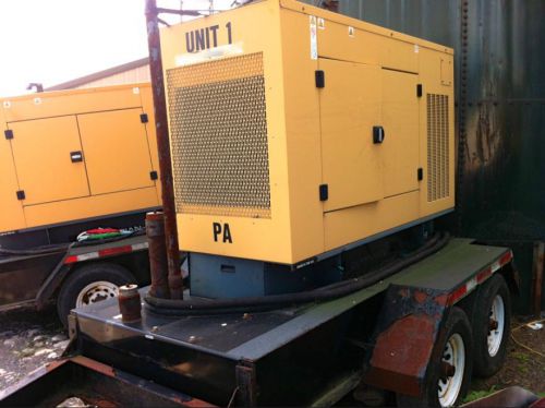 Trailer mounted 50kw cat olympian generator, 2002, hours: 673 for sale