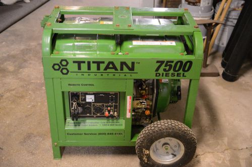 Diesel Generator Titan 7500D Portable