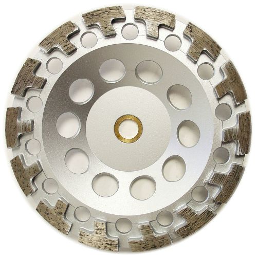 7” PREMIUM T-Segment Concrete Diamond Grinding Cup Wheel for Angle Grinder