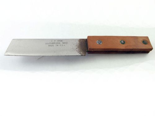 (CS-449) Hyde Tools 40210 Leather Handle Hacking Knife, 4-1/2”