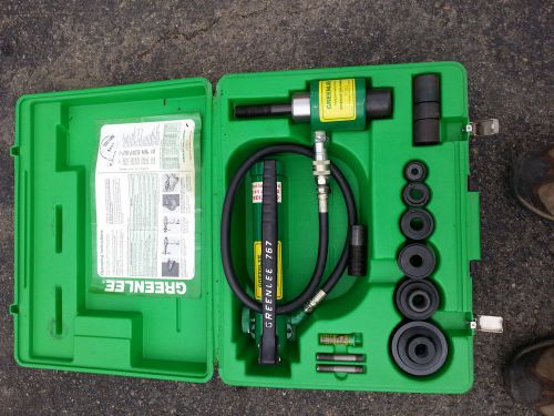 Greenlee 7646 ram and hand pump hydraulic driver kit used once for sale
