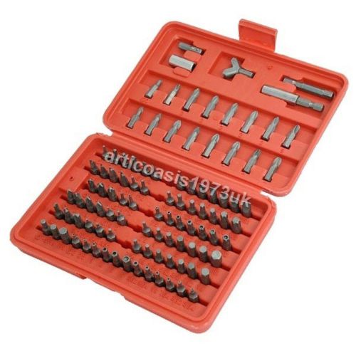 100 pc boxed tamper proof security bit set for sale