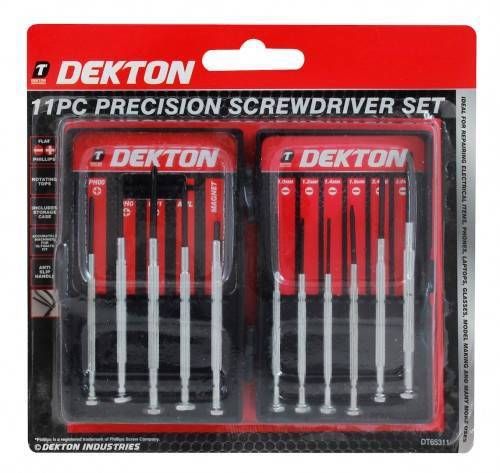 11 piece dekton jewelers modelers screw driver set slotted phillips     gb52 for sale