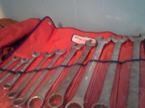 Proto double box &amp; open end set of wrenches - 11 pieces + case for sale