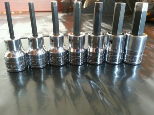 Snap on 3/8 drive 7 piece sae