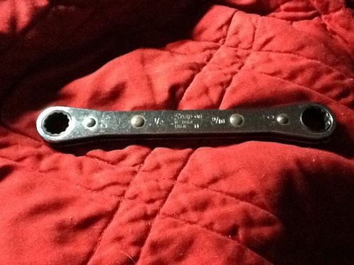 Snap-On Tools R 1618 1/2&#034; x 9/16&#034; 12 Point Ratcheting Wrench. 0 degree offset