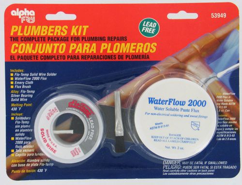 Alpha fry - fry technologies am53949 cookson elect plumbers solder kit for sale