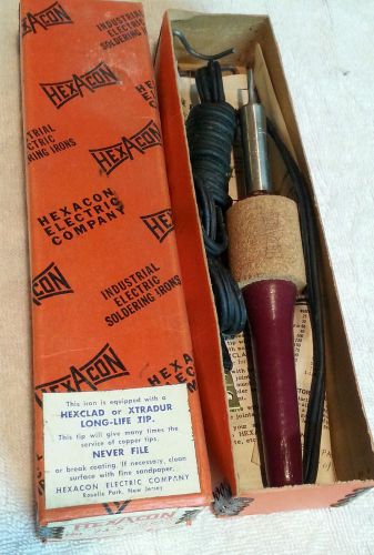 Vintage Hexacon soldering iron, 24S 50 watt, NOS