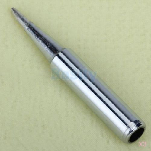 3x 1piece oxygen-free copper 900m-t-1.6d soldering tip for 936 station silvery for sale