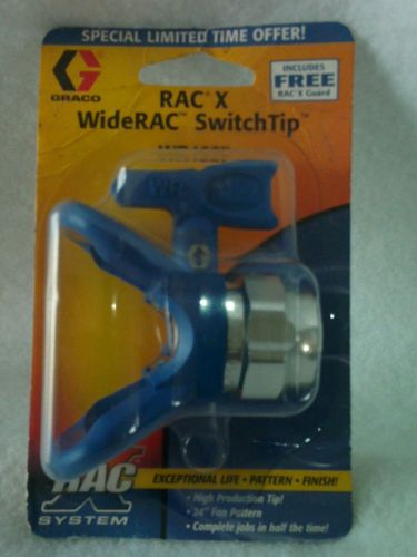 Graco WR1227 WideRAC switchtip RAC X Wide 24&#034; fan Airless Spray Tip Free Guard