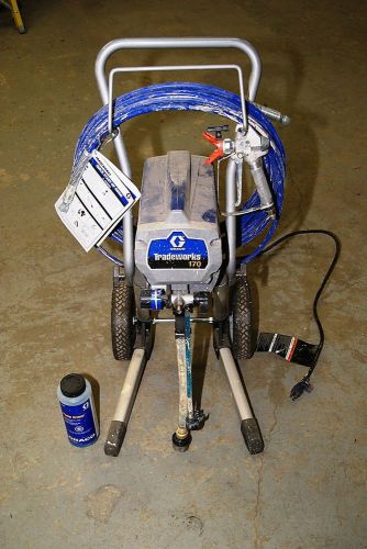 Graco Tradeworks 170 Airless Sprayer W/ Graco Gun &amp; 155 Tip &amp; 50 Ft Hose *Works*