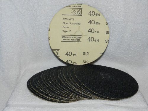 3M Resinite 7&#034; floor sanding disc 40 grit