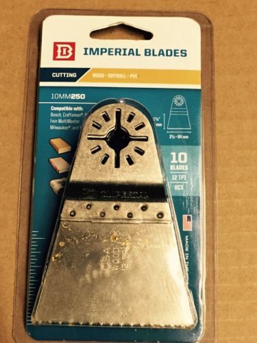 Imperial Blades Universal Wood Drywall PVC Coarse Tooth Blades 10MM250 Brand New