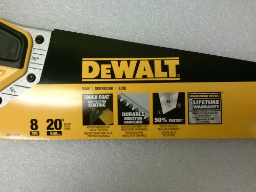 New DeWalt  20&#034; Standard Hand Saw DWHT20545L