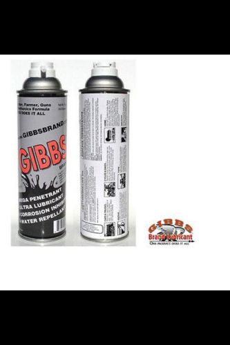 2 GIBBS BRAND LUBRICANT GUN OIL CLEANER PENETRATING OIL