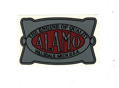 Alamo Gas Engine Motor Hit &amp; Miss Decal Hillsdale Michigan