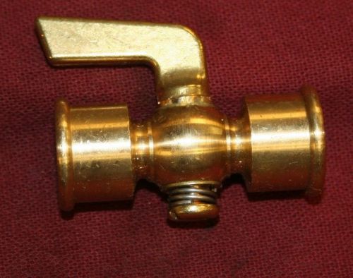 3/8 inch npt thread female brass drain pet cock shut off valve fuel gas oil air for sale