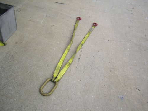 Multi-leg nylon web sling with Crosby fittings Oval ring hooks