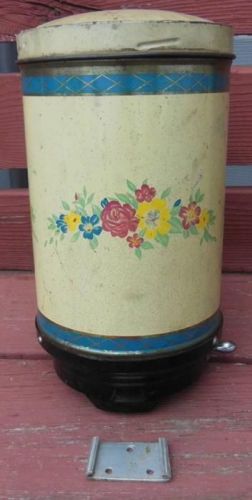 1950&#039;S CLUB ALUMINUM WALL HANGING COFFEE DISPENSER FLORAL KITCHEN RETRO DINER