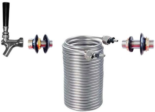 Build a Kegerator Beer Jockey Box keg single Faucet Draw 50&#039; Coil Cooler Kit