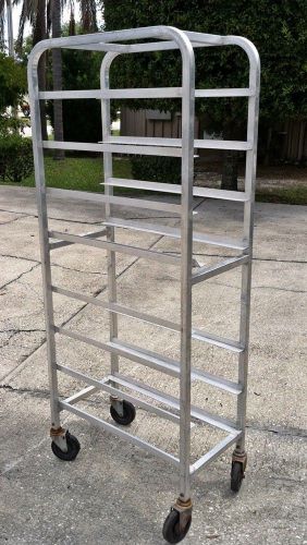 Mobile Front Load Aluminum Pan Rack 8 Tiers NSF Certified