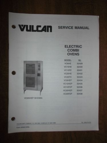 Vulcan Electric Combi Oven Service Repair Manual VC 6 VC 10 VC 20 Wiring Diagram