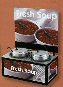 Vollrath 7203104 soup merchandiser with covers ladles a for sale