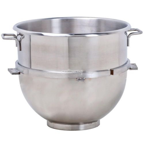 New 60 quart stainless mixing bowl fits hobart mixer for sale