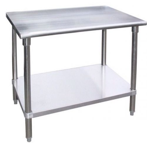 Stainless steel worktable for supply restaurant food prep 14&#034; x 72&#034; nsf approved for sale