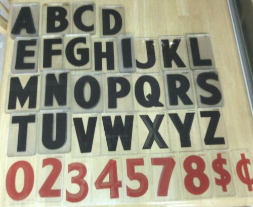 4&#034; Reader Board Letters and Numbers