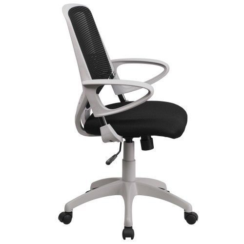 Flash furniture h-0549fx-bk-gg mid-back black mesh office chair for sale