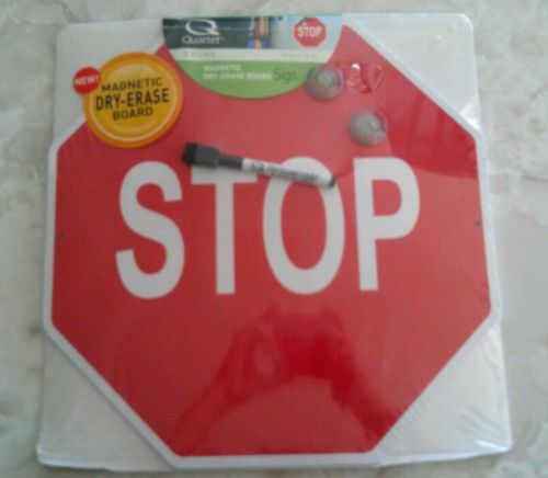 Metal stop sign magnetic, dry erase, 14 x 14, one sided